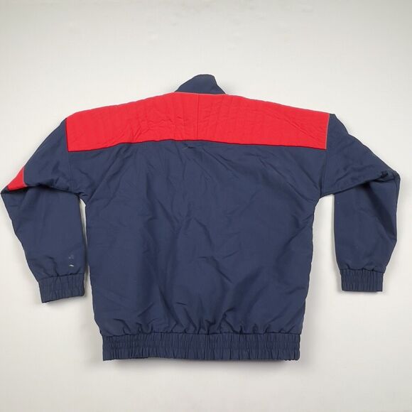 Vintage Abercrombie & Fitch Jacket Adult Navy Red Zip Up Made In USA Medium - Picture 9 of 11